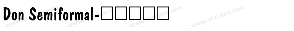 Don Semiformal字体转换
